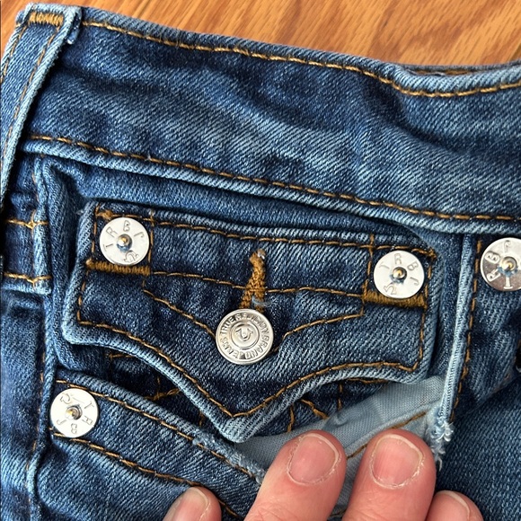 True Religion Dark Blue Distressed Skinny Jeans - Picture 4 of 4